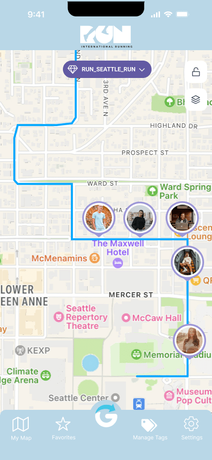 Premium Tags, marathon running example